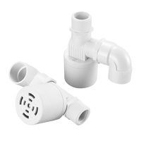 Vanne à flotteur manuelle 1/2" 3/4" 1" pour le contrôle du niveau d'eau dans les réservoirs et tours, avec filetages externes et construction en plastique