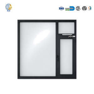 Fenêtre coupe-feu en acier noir avec cadre en acier inoxydable et système de perlage fixe 60/90/120 min Usine OEM - Product Image 1