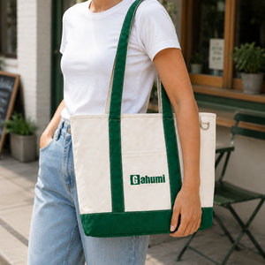 Sac fourre-tout en toile robuste avec logo personnalisé, grande capacité, réutilisable, sac de shopping à bandoulière avec poignées renforcées, vente en gros - Product Image 2