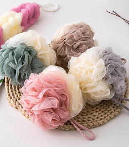ฟองน้ำอาบน้ำขนาดใหญ่ นุ่มพิเศษ ป้องกันการกระจายสี ฟองน้ำใยบวบธรรมชาติ 2 สี ฟองน้ำตาข่ายนุ่ม ขายดี - Product Image 6