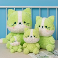 OEM ODM Personnalisé Peluche chat mignonne et réconfortante, Jouet en peluche transfrontalier, Cadeau d'anniversaire pour adolescents et adultes, Coussin à câliner