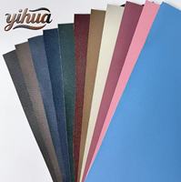 Tissu en cuir artificiel PVC brillant et lisse, anti-abrasion, pour chaussures de mode, talons hauts, pantoufles, matériau supérieur pour chaussures