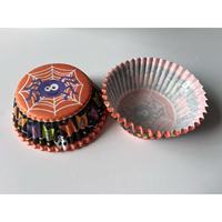 Moldes para Cupcakes con Diseño de Telaraña de Halloween, Resistentes a la Grasa y Aptos para Horno, para Repostería Casera y Decoración de Mesa de Postres