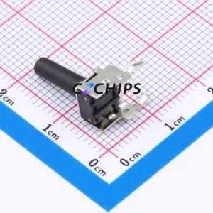 GT-TC101B-H145-L1 Tactile Switch Through hole,6x7.5mm Switch Single Pole Single Throw Round Button 2.5N Right Angle Insert - Product Image 2