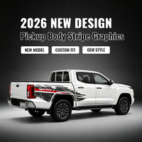 Kit de décalcomanies latérales pour pick-up Sportero 2026, style OEM, couleurs assorties, graphiques en vinyle prédécoupés, design sur mesure