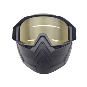 Lunettes de moto à monture complète, lentille sphérique en polycarbonate, anti-buée, pour sports de plein air, protection UV pour hommes - Product Image 2