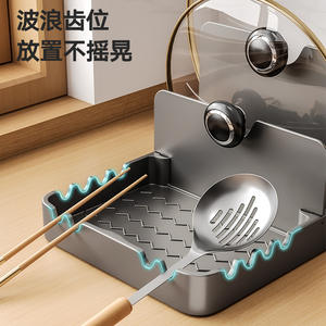 ชั้นวางฝาหม้อ Meiruide แบบตั้งพื้นทรงสี่เหลี่ยม ชั้นวางอเนกประสงค์สำหรับจัดเก็บในครัว ดีไซน์มินิมอล - Product Image 2