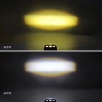 Led Carré Moto Devil Eye Lumières Halo Anneau High Low Beam Strobe 12-80V Spot Light pour Moto Accessoires