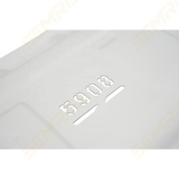 SEMRISE OEM Plaque de protection inférieure de voiture tout-terrain 4x4 en aluminium blanc et acier inoxydable avec logo personnalisé, modèle de protection du moteur