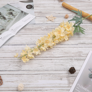 Simulation de fleurs violettes de 86cm, 1 pièce, fleurs artificielles en soie véritable, tactile, pour décoration de mariage, DS002 - Product Image 3