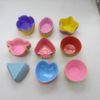 Moules à muffins en silicone de haute qualité, résistants à la chaleur, réutilisables, outils de cuisson pour cupcakes, mini-tartes, produits de boulangerie en cuisine