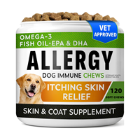 En stock – Complément alimentaire pour chiens : Soft Chews pour la santé de la peau et le système immunitaire, à base de Quercétine et Bromélaïne