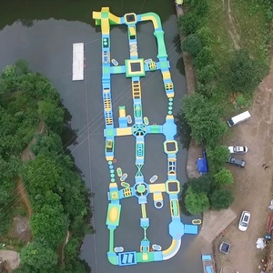 Le parc aquatique flottant géant de parc aquatique gonflable conçoit le PVC durable en fonction du client pour des jeux de l'eau de ressource de piscine de mer de lac - Product Image 6