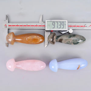 Masseur oculaire en forme de champignon Gua Sha, en cristal naturel, artisanat populaire, sculpture de guérison, tendance de la mode, vente chaude - Product Image 6