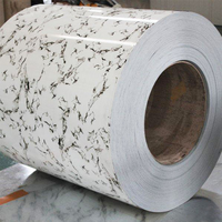 Motif de marbre normal imprimé mur ppgi ppgl bobine d'acier de pré-peinture 1060 rouleau d'aluminium enduit de couleur