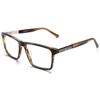 Monture de lunettes rectangulaire Elan Optical YB7306 en gros pour hommes, monture complète en acétate, lunettes optiques sans peinture, écologiques