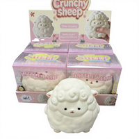 Jouet à presser géant mouton de haute qualité, mignon, à remontée lente, anti-stress pour l'anxiété