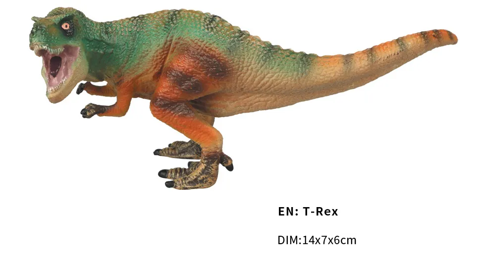 Antike handgemalte Velociraptor T-Rex Massiv plastik Modell Dinosaurier Welt figur Plastiks pielzeug für Kinder Sammlung