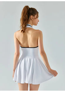 スポーツスポーツスポーツスポーツスポーツドレスゴルフテニスバドミントンワークアウト内蔵ショーツ取り外し可能ブラ付き - Product Image 3