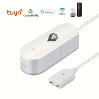 Détecteur de fuite d'eau intelligent Zigbee Tuya, alimenté par batterie, alarme de niveau d'eau, contrôle par application pour la maison, le garage, l'hôtel, le camping-car, utilisation aux États-Unis