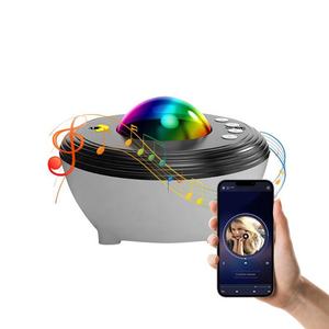 Lampe de nuit intelligente pour la maison, lampe LED RGBW, nébuleuse musicale, application TUYA, projecteur laser à ondes galactiques pour chambre à coucher - Product Image 2