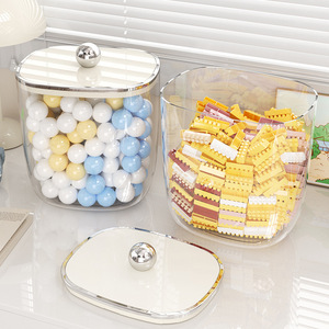 Toy Storage Jar Transparent Plastic Rectangle Sealed Organizer For Building Blocks Eco-Friendly 1-3L Standing Type - Product Image 4