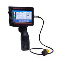 Mini Impresora de Inyección de Tinta Automática y Manual de 12.7mm, Impresora de Inyección de Tinta Térmica Portátil con Pantalla Táctil, Máquina de Codificación de Fechas de Caducidad y Logotipos