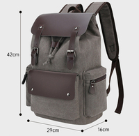 Mochila para Portátil de Lona BSCI, Impermeable y Resistente a Impactos, Mochila Casual de Estilo Vintage para Hombre y Mujer