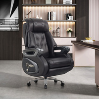 Chaise de direction modulaire, chaise de bureau en cuir réglable, mobilier de bureau moderne et confortable pour la maison ou le bureau
