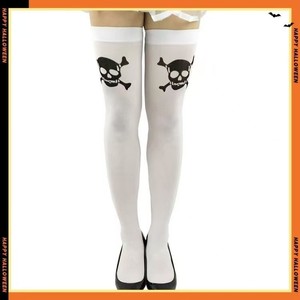 <span class=keywords><strong>Medias</strong></span> altas personalizadas al por mayor para <span class=keywords><strong>mujer</strong></span>, estilo gótico con cruz y calavera, <span class=keywords><strong>medias</strong></span> altas góticas de Halloween - Product Image 5