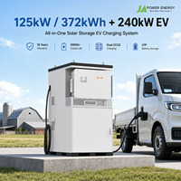 Système de stockage d'énergie renouvelable 125KW 372KWH JApower tout-en-un avec onduleur hybride Solis 240KW Chargeur rapide DC solaire BESS