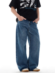 Pantalones Vaqueros para Hombre con Efecto de Costura Simulada, Corte Recto, Ridicule Supplier - Product Image 2