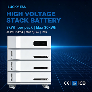 Système de stockage d'énergie résidentiel, batterie au lithium empilable avec système hybride - Product Image 6
