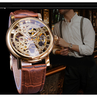 Montre Tourbillon squelette pour homme, montres mécaniques pour homme, montre-bracelet de luxe gravée, Phase Relogio, dropshipping
