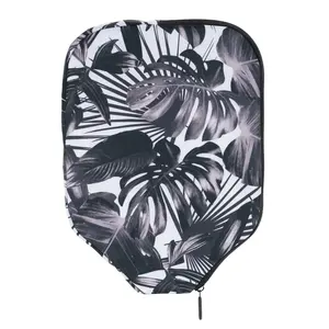 Usine professionnelle OEM RTS imperméable coloré caoutchouc unique raquettes en néoprène sac pickleball paddle cover