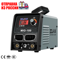 En stock en Russie, soudeuse MIG sans gaz ZOJAN, 220V, double affichage numérique, 3,7KW, cycle de travail 60%, machine à souder pour bricolage à domicile, neuve