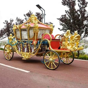 Chariot de tourisme de luxe à chevaux, à quatre roues, de style européen - Product Image 1