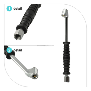 Nuevo Válvula de Aire de Acero para Inflar Neumáticos con Rosca FNPT de 1/4" 2 en 1 Doble Cabezal para Manómetro de Inflador de Neumáticos <span class=keywords><strong>Accesorios</strong></span> para <span class=keywords><strong>Compresor</strong></span> - Product Image 3
