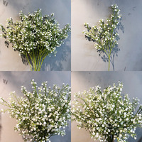 RK025 Vente en gros de petites bouquets de gypsophile artificielle pour la décoration artistique, pour la Saint-Valentin, Thanksgiving et les mariages