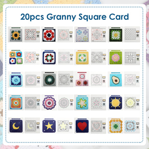 Kit de <span class=keywords><strong>crochet</strong></span> pour débutants, kits de <span class=keywords><strong>crochet</strong></span> carré <span class=keywords><strong>granny</strong></span> pour adultes, tutoriels d'apprentissage du <span class=keywords><strong>crochet</strong></span> pour débutants, kit de tricot - Product Image 3