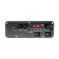 Carte d'ampli stéréo 2x15W classe D avec microphone, décodeur Bluetooth 5.0 MP3 supportant l'entrée AUX de la carte TF, pour haut-parleur passif
