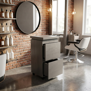 Mesa de herramientas para barbería, gabinete de acero inoxidable específico para peluquería, gabinete de almacenamiento, gabinete de almacenamiento con cajones - Product Image 1