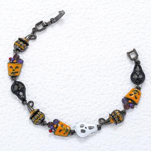 All'ingrosso moda tutti i santi accessori di Halloween gioielli smaltato strega caramelle fantasma teschio ciondolo braccialetti divertenti - Product Image 5