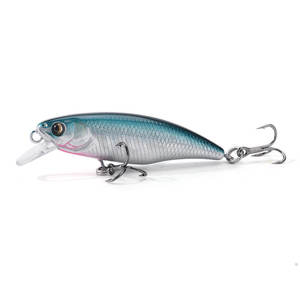 Metal Artificial Hard Bait Minnow <strong>Lure</strong> 52mm 4.5g Sinking Action 3D Eyes for Tuna Salmon Bream Crucian Carp River Stream <strong>Fishing</strong> - Product Image 4