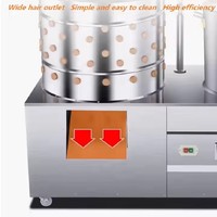 Équipement d'abattage entièrement automatique en acier inoxydable, mini-machine à plumer les volailles, les cailles et les poulets