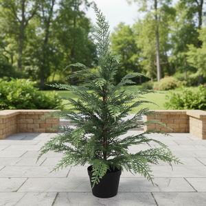 Alberi di Cedro Artificiali Resistenti ai Raggi UV da 60 cm, Decorazioni Natalizie, <span class=keywords><strong>Piante</strong></span> in Vaso per Portico, Soggiorno, Ufficio - Product Image 6