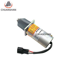 Solenoide de apagado 300743-00068 24V 65,25900-6006A Compatible con motor <span class=keywords><strong>Daewoo</strong></span> <span class=keywords><strong>Doosan</strong></span> D1146T P158LEP180LE P222LE - Product Image 1