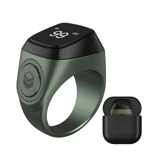 Aluminium Alloy Zikr1- Smart With Beads Function Top Sale Muslim Iqibla Zikr Ring Tasbih Counter M02 Pro