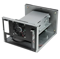 Boîtier Mini NAS de stockage connecté en réseau à usage domestique 2 baies ATX en plastique horizontal pour application serveur en stock