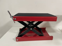Table élévatrice à ciseaux pour moto, cric manuel pour levage de moto, plateforme de réparation de moto pour l'entretien en atelier